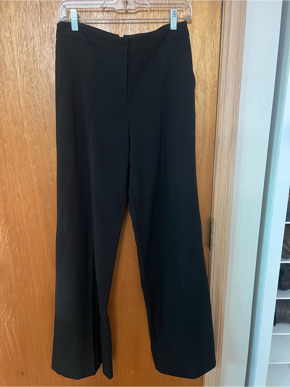 BCBGMaxAzria Black Wide-Leg Dress Pants